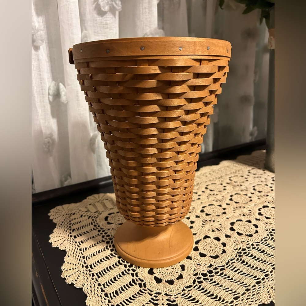 Longaberger Collectors Club Woven Basket Vase